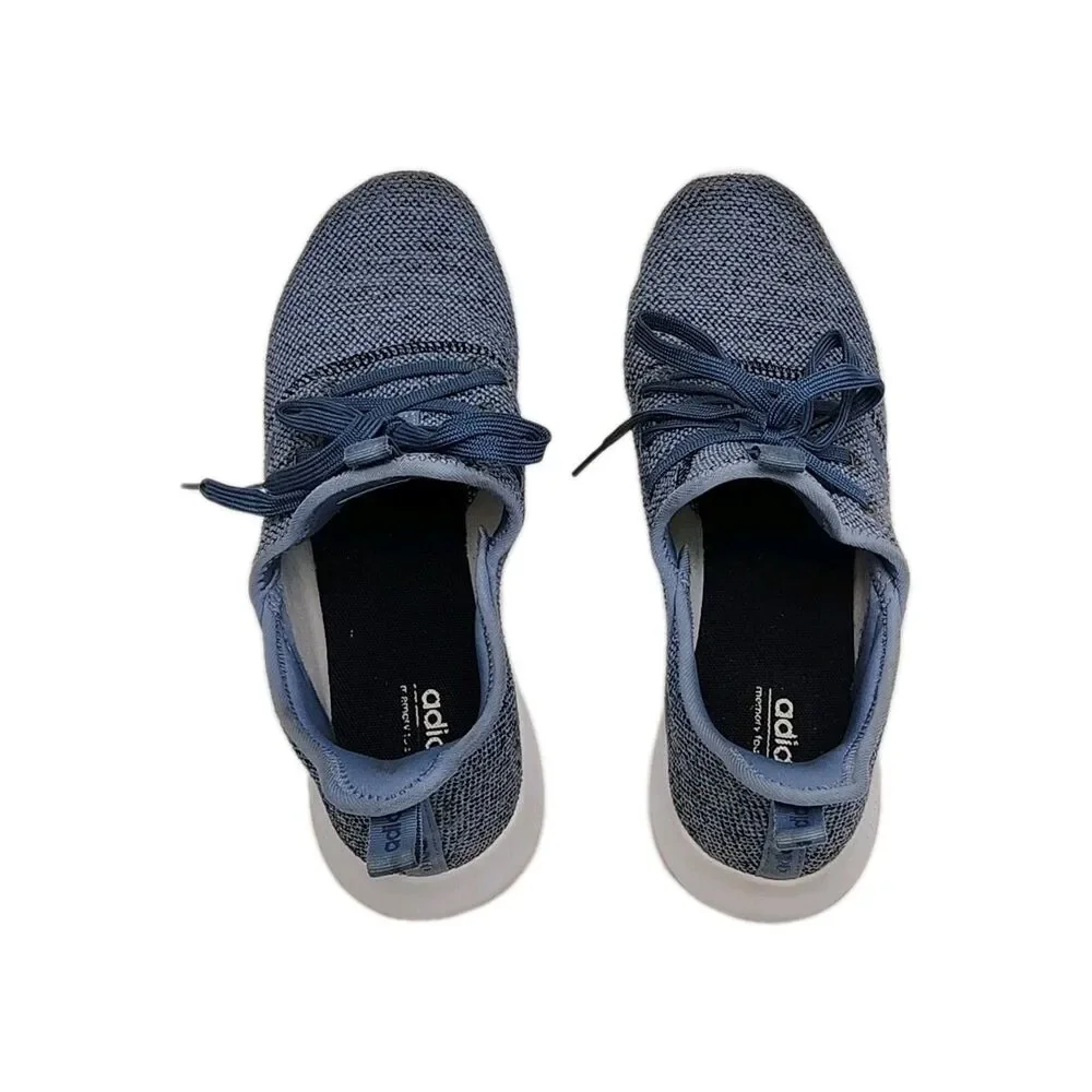 Adidas Cloudfoam Pure Sneaker Blue Running Shoe Slip-On Womens Size 10 B43628